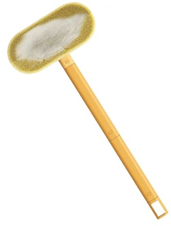 manhegari Depilatore per gatti – Il detergente per peli di animali domestici per gatti e cani | Spazzola riutilizzabile con manico lungo per la pulizia di vestiti, tessuti, tappeti e interni auto