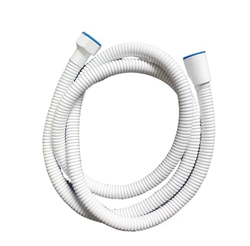 Tuyau de douche flexible en acier inoxydable Blanc 1,5 m 2 m