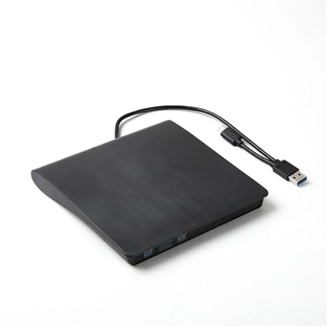 OUHFCASN Type-C USB 3.0 External Optical Drives CD DVD Burner Player Writer Reader Recorder For PC Desktop Laptop Wide Compatibility