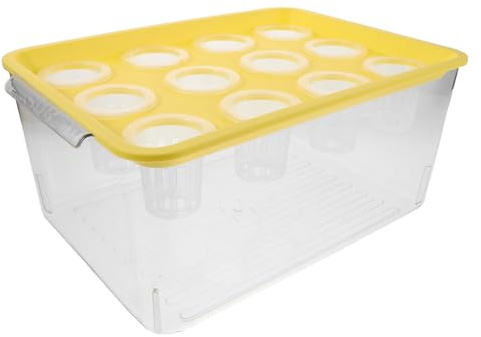 SOIMISS Aquarium avec Couvercle Système Aquaponique pour Poissons Rouges Et Plantes Mini Jardin Aquatique pour Intérieur