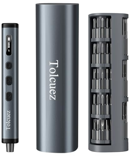 Mini Electric Screwdriver, 78 Piece Precision Screwdriver Set, Equipped with an Intelligent Digital Display, 5 Speed Adjustable, S2 Magnetic Head, Suitable for Laptop Repair and Home Repairs