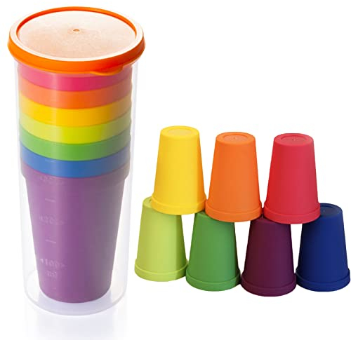 LHKJ Arc en Ciel Tasses pour Enfants, Plastique, Neo Verres Plastique