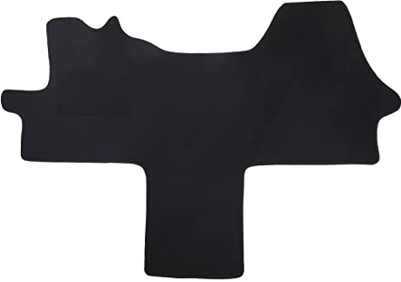 Fußmatten passend für Renault Trafic II Typ JL, FL, EL 2-Sitzer (Baujahr 2001-2014), Classic schwarz | 1-TLG | Umrandung dunkelblau