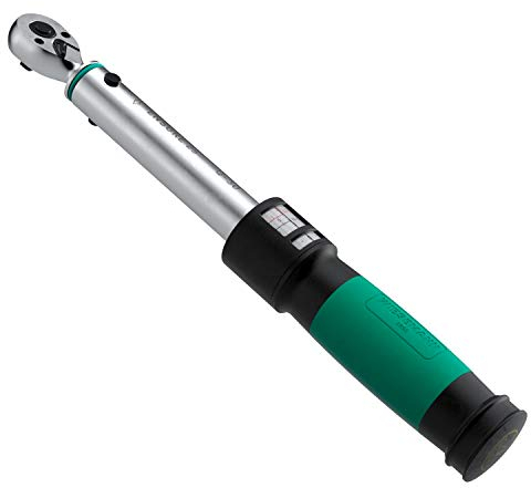 WIESEMANN 1893 Chiave dinamometrica bicicletta 1/4 pollice 3-25Nm Serie ENSURE Chiave dinamometrica a doppia graduazione e serraggio a destra I In acciaio cromato Q-30 I In pratica custodia I