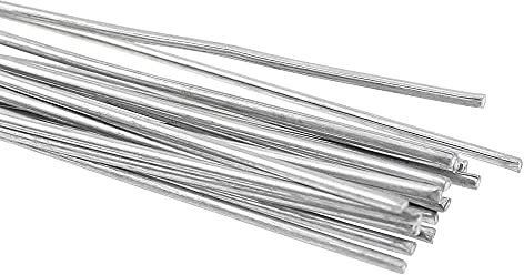 YPLonon Aluminium Welding Rods Silver Solder Rods Low Temperature Universal Brazing Rods 1.5 x 330mm Flux-Cored Soldering Sticks for Metal Mild Steel TIG Arc Welding - No Need Solder Powder 30PCS