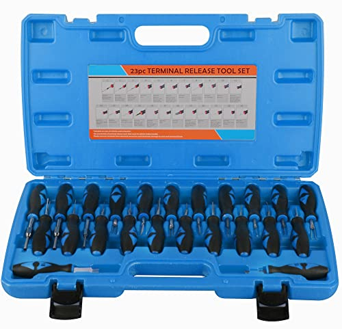 DAYUAN 23tlg Auspinnwerkzeug Kfz Set Auspinwerkzeug Entriegelungswerkzeug | Kfz Stecker Terminal Removal Tool Kit mit Transportkoffer für Entferner Ahrzeug Kabelbaum Steckverbinder