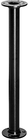 Wagner Möbelben/bordsben/möbelfot industriellt rör – Ø 30 x 400 mm, inkl. två skruvplattor Ø 75 mm, pulverlackerad stål – 12504001