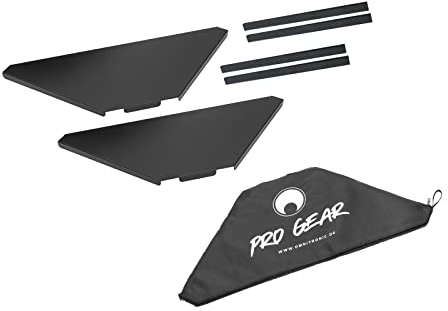 OMNITRONIC Piastre angolari con custodia per mobile DJ Stand | Piastre angolari per tavoli da DJ portatili