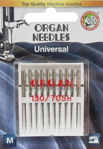 Nähmit - Organ Flachkolben Nähmaschinennadeln Universalnadel System 130/705 H (60er Stärke)
