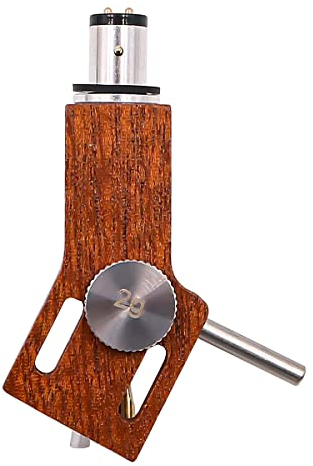 Alnicov Phono Headshell mit Zuleitungsdrähten Holz Universal LP Phono Tonabnehmer Halter Kit Ersatz