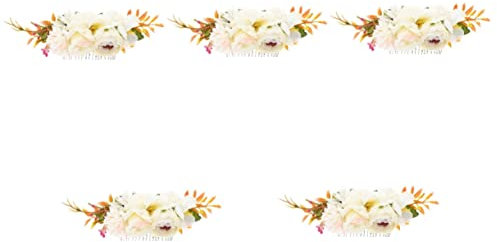 STOBOK 5stücke Floral Hair Headpiece Für Braut Eleganter Haarkamm Mit Kunstrosen Für Hochzeiten Brautschmuck Und Festliche Anlässe Leicht Tragbar Und