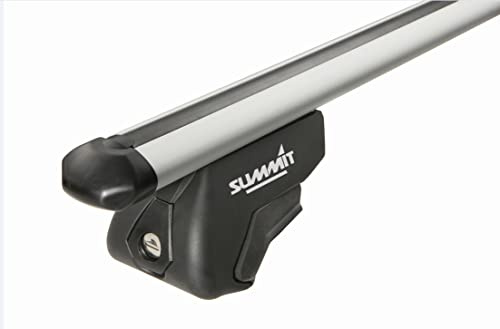 Summit SUP-930B Premium Vehicle Specific Railing Roof Bars - Aluminium, Locking, Set of 2