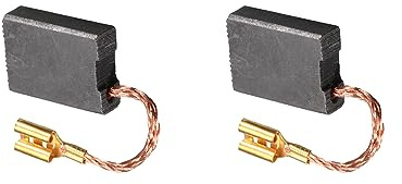 Rebower Escobillas Carbono para Eléctrico Motor 22x16x6mm Negro Dorado 2uds