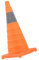 Paquete de 4 Conos de Tráfico Plegables de 28 Pulgadas con Collares Reflectantes, Cono de Seguridad Emergente Multiusos para Entrenamiento de Conductores