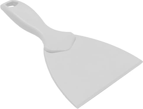 Sicignano | Paletta per Impasti, Plastica Alimentare, Resistente, 10.5x21 cm - Perfetta per Panetti Pane Pizza - Ristorante, Pizzeria, Cucina - Spatola, con Manico, Lavabile, Bianco