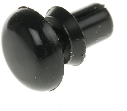 Essentra Spreiz Niet, Ø 3mm x 5.1mm, Schwarz, Nylon, 3.2mm, min. 1mm, max. 2mm