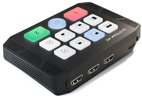 Osee GoStream M2 Capture Card, Dual 4K HDMI Input Capture Card for Streaming, USB 3.0 Audio Video Capture Card Record in 1080P 60FPS Low Latency, Compatible with PS5/PS4/Xbox/Switch in OBS, YouTube