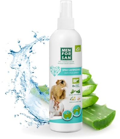 MENFORSAN Anti-Juckreiz-Spray für Hunde und Katzen, sofortige Linderung von Reizungen und Allergien, 250 ml