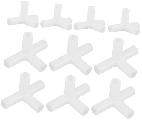 PAMINGONO Zeltverbinder Kunststoff 90° Winkel Eckverbinder 8,5mm Rohrverbinder Ersatzteile Für Pavillons Zelte Und Garten Outdoor