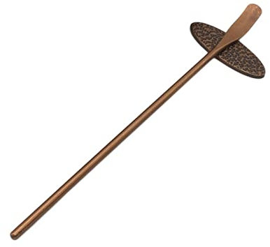 ALturN Espátula de té, Cuchara de té de Kung Fu Chino, Cuchara de té de Cobre Vintage Herramientas Matcha Cuchara de té Cuchara de té de Metal en Polvo Cuchara de té de Mango Largo