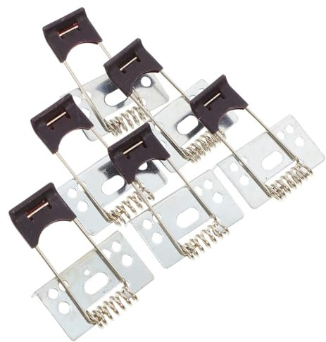 TOBBOMEY 10pcs Sturdy Metal Plastic Spring Clips for Led Recessed Lighting Quick Installation Downlight Clip Panel Lamp Clamps