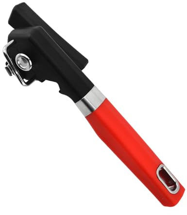 Apriscatole azionato a mano | Apriscatole in acciaio con manici ergonomici per campeggio, picnic, viaggi