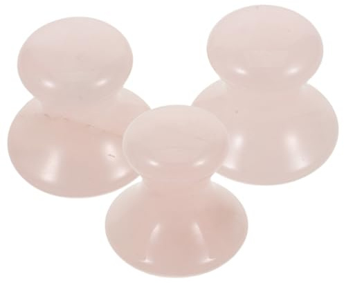 COLLBATH 3stücke Gesichtsmassagestein aus Kristall Gua-sha-pilzstein für Gesicht Gua-sha-gesichtsmassagebrett Massagesteine für Hautpflege Schabebrett für Gesichtsmassage