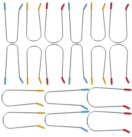minkissy 24 Stück Teiliges Hot Roller Clips Ersatzklemmen U förmige Heißwickler Klammern für Lockenwickler Praktische Haarklammern für Zuhause und Friseursalon