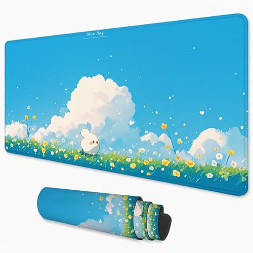 Alfombrilla Ratón Historietas Mouse Pad 500x250 mm, Grande Alfombrilla Gaming Paisaje con Superficie Especial Que Mejora Velocidad y precisión, Mousepad Impermeable para Gamers, PC y Portátil 3Y-488