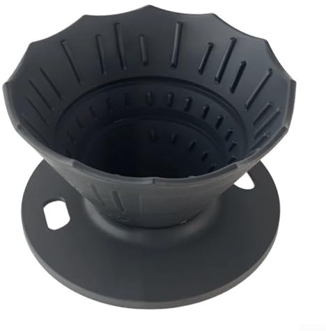 BlesConi Gotero de café plegable para preparar café portátil, cesta de filtro reutilizable de silicona, capacidad de 1 a 2 tazas, diseño plegable compacto para viajes, camping