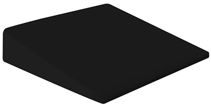 Goliez Keilkissen Sitzkeilkissen Autositzkissen Sitzkissen Bürostuhlkissen (1, Schwarz, 40x43x8 cm)