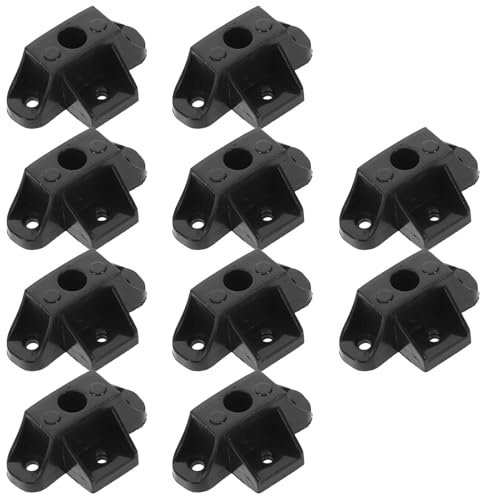 SHINEOFI Lot de 10 Pieds Triangulaires Antidérapants pour Cuiseur à Riz Supports pour Casseroles Noirs Grand Format, Compatibles Mijoteuses, Protection Thermique et Stabilité Cuisine