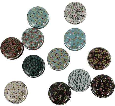 GALPADA Set 12 Pezzi Barattoli di Latta per Candele Fai da Te, Contenitori Rotondi in Ferro Resistenti al Calore, Barattoli Vuoti Compatti per Candele Profumate e Tealight, per Progetti