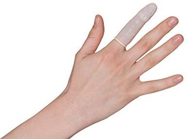 Latex Fingerlinge Premium in Größe S | 100 Stück | Einweg Fingerschutz Naturlatex - puderfrei - feuchtigkeitsabweisend | Idealer Schutz vor Verunreinigungen einzelner Finger (Gr. L)