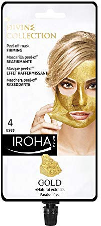 Iroha Divine Collection Gold Peel-Off-Mask (Gesichtsmaske mit 25 ml, Pflegemaske Unisex) 659603