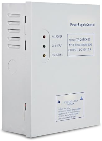 Topiky TA-208CK-D AC 110-240V DC 12V / 5A de Control de Acceso a la Puerta Fuente de alimentación de alimentación UPS