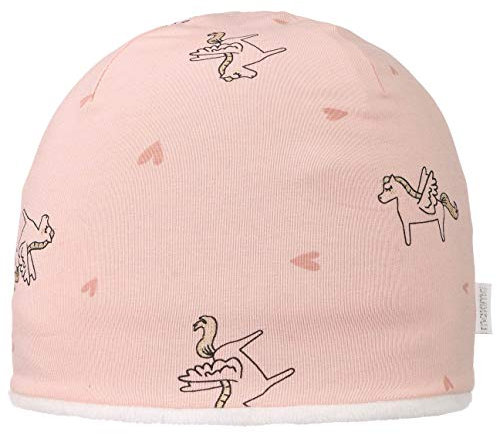 maximo Flying Horses Barnmössa Barn - Made in Germany flickmössa beanie vintermössa med foder Vinter höst-vinter - 49 cm rosa