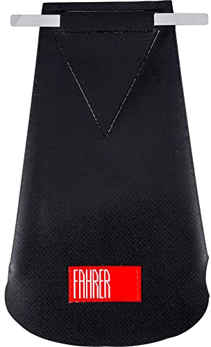 Fahrer Berlin Unisex – Erwachsene Latz-E Spritzlappen, Schwarz, 90 mm