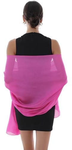 RIIQIICHY Schals für Damen, Pashmina-Schals und -Wickeltücher, Hochzeit, wie Chiffon-Schal für den Hals