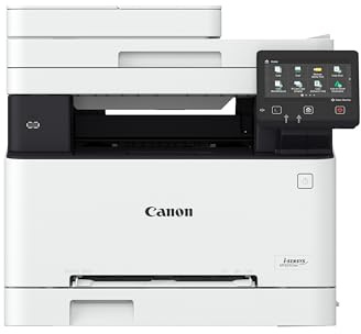 Canon i-SENSYS MF655Cdw Wireless Colour Multifunction Laser Printer - A4, Print, Copy, Scan - 21 ppm print speed, LCD Touch Screen - Wi-Fi Connectivity, Scan to Cloud - Office Printer