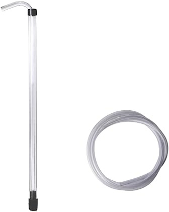 FastRack 3/8 Auto 8' ft Hose Siphoning Kit w/Food Grade BPA Free Plastic Tubing for Beer or Wine, Carboy Bottle Filling, Clear