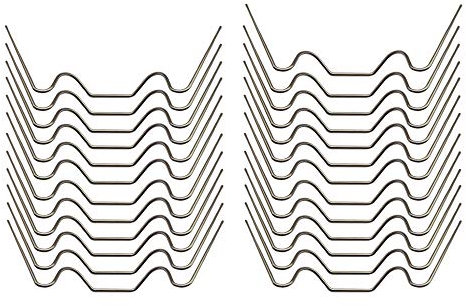 SEIWEI 25 Pack Gewächshausklammern Edelstahl, Glasscheibenbefestigungsklammern für Polycarbonat & Federklammern