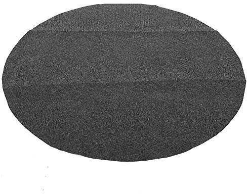 ANKROYU 36-Zoll-Grillmatte, ölbeständige Grill-Bodenschutzmatte aus Polyester, runde Gary-Grillmatte, Grillmatten-Zubehör für den Einsatz auf Partys zu Hause