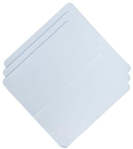 HOMSFOU 3pcs Microfiber Glasses Cloth Eye Glass Clean Wipes Cloth High Water Absorption Strong Cleaning Effect Blue for Glasses and Camera Displays
