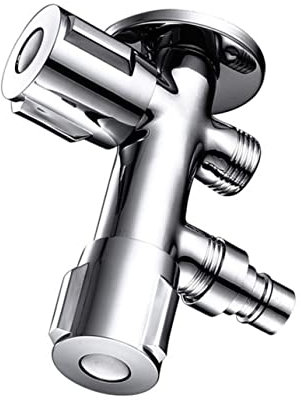 Angoily Wasserhahn Für Waschmaschine 1-in-2-out-eckabsperrventil Auslaufsicher Und Einfach Zu Bedienen