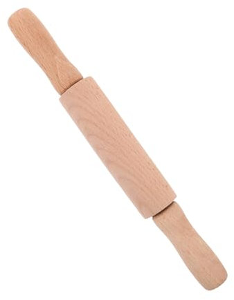 WESIEVYA Mini Wooden Rolling Pin for Boys and Girls for Baking Crafting and Home Cooking