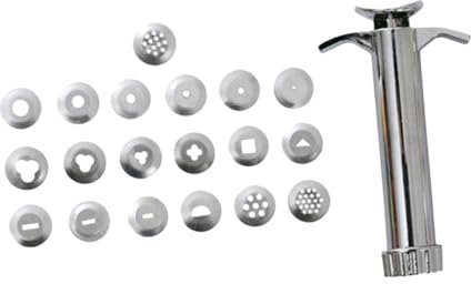 BELLIFFY Tragbarer Polymer Clay Extruder Mit Löchern Vielseitiges DIY Werkzeug Für Modellieren Kneten Und Bastelzubehör Für Fondant Zuckerpaste Kuchen Tortendekoration