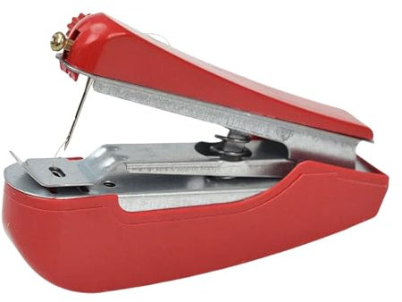 PEPWE Tragbare Nähmaschinen, Handnähmaschine, manuelle Nähmaschine, kleine Nähmaschine für Kleidung u