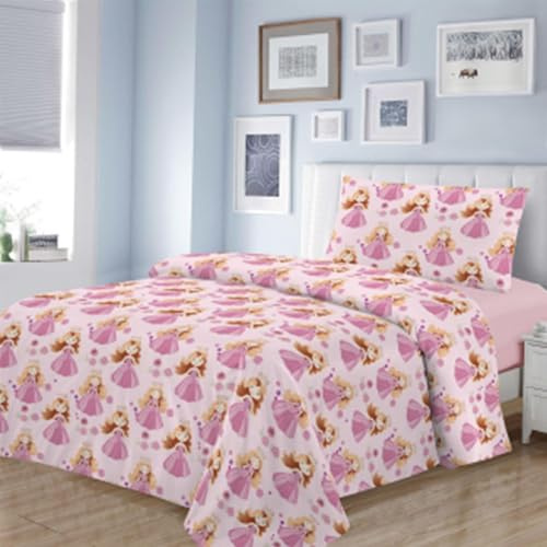 Dalina Textil Barnsängkläder set för säng 3 delar, 1 påslakan, 90 cm, säng 90 cm med bänkskiva 165 x 260 cm och 1 långt örngott (säng 90 x 190 cm)