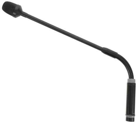 QUMIIRITY Microphone Col de Cygne Xlr Broches Flexible pour Dj Conférences et Scènes Clair et Utilisation Polyvalente